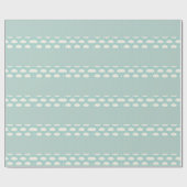 Clouds Polka Dots Green Stripe Cadeaupapier (Vlak)