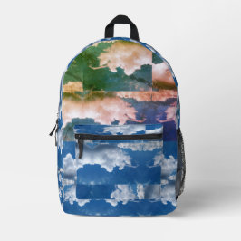 CLOUDS Print Cut Sew Bag Bedrukte Rugzak