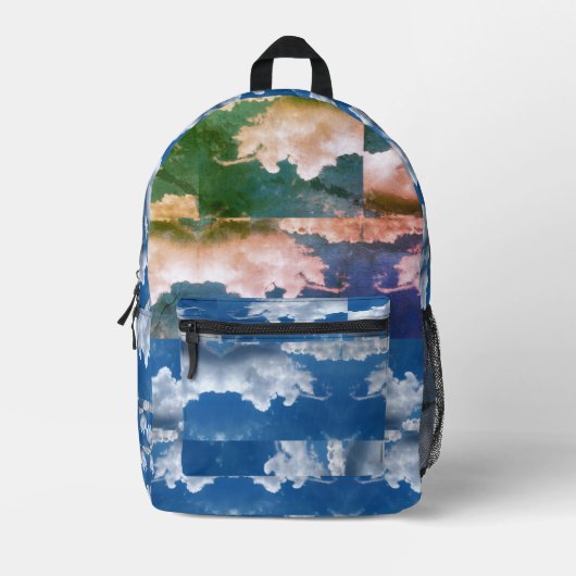 CLOUDS Print Cut Sew Bag Bedrukte Rugzak (Voorkant)