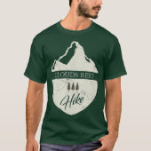 Clouds Rest California Hiking with Mountain T-shirt (Voorkant)