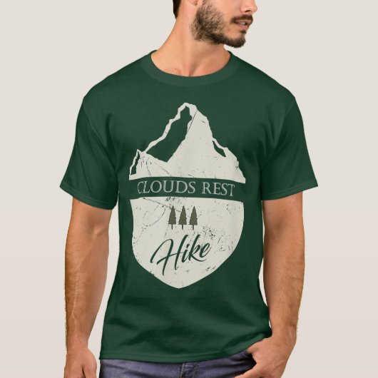 Clouds Rest California Hiking with Mountain T-shirt (Voorkant)