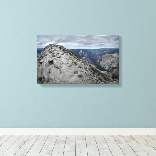 Clouds Rest Vista- Yosemite Canvas Afdruk (Insitu (Houten vloer))