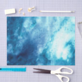 Clouds Sky Abstracte Waterverf 10x15 loskoppelen Tissuepapier (Craft)