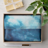 Clouds Sky Abstracte Waterverf 10x15 loskoppelen Tissuepapier (Geschenk)