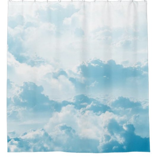 Clouds sky cartoon vector images douchegordijn (Voorkant)