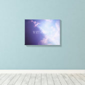 Clouds Sky Foto Inspirerend citaat Aangepaste teks Canvas Afdruk (Insitu (Houten vloer))