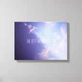 Clouds Sky Foto Inspirerend citaat Aangepaste teks Canvas Afdruk (Voorkant)