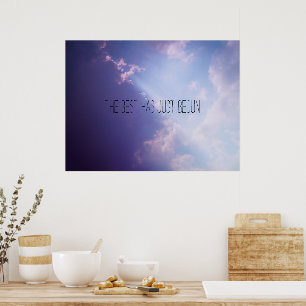 Clouds Sky Foto Inspirerend citaat Aangepaste teks Poster