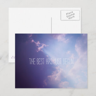 Clouds Sky Inspirerend Quote Schilderachtig foto Briefkaart