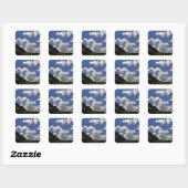 Clouds Sky Landscape Natuur Vierkante Sticker (Vel)