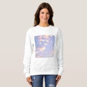 Clouds Sky roze Sunset Paarse Gift Trui (Voorkant volledig)