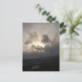 Clouds Sky Sunlight Silver Lining Cloudy Landschap Briefkaart (Staand voorkant)