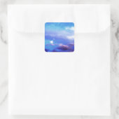 Clouds & Sky Vierkante Sticker (Tas)