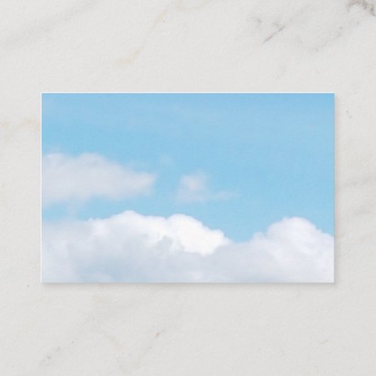 Clouds & Sky Visitekaartje (Achterkant)