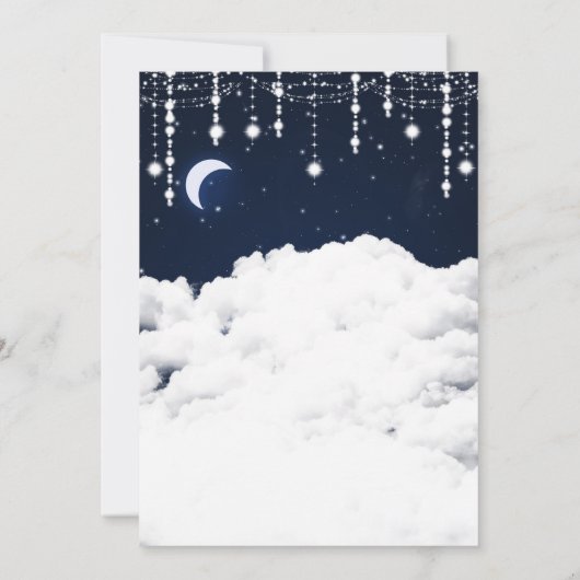 Clouds Sterrennacht Sky Celestial Kaart (Achterkant)