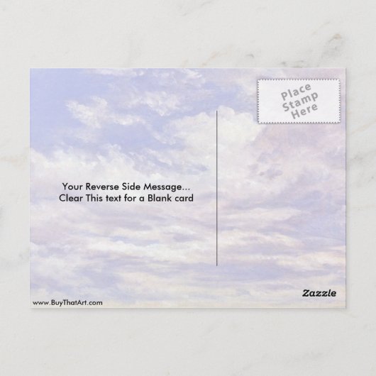 Clouds-studie van John Constable Briefkaart (Achterkant)