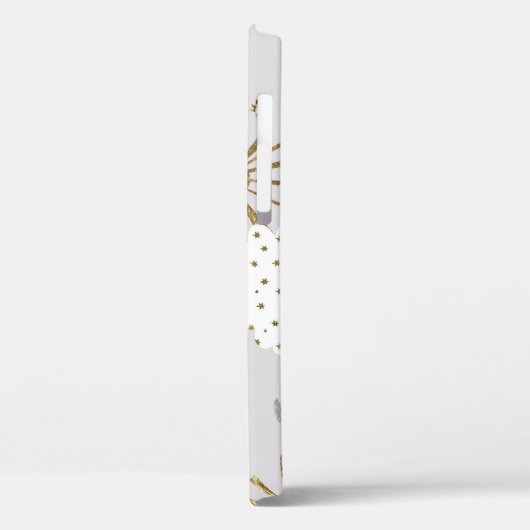 Clouds, sun, and moon, minimalistic pattern. Case-Mate iPhone case (Achterkant / Links)