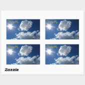 Clouds Sunstar zonnebrand rust Sticker (Vel)