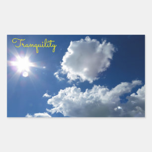 Clouds Sunstar zonnebrand rust Sticker