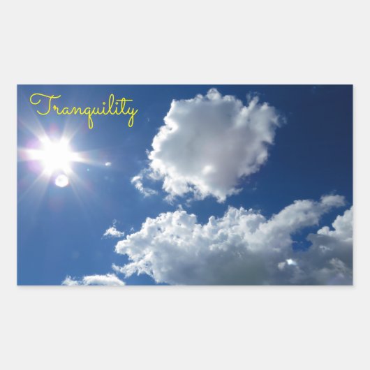 Clouds Sunstar zonnebrand rust Sticker (Voorkant)