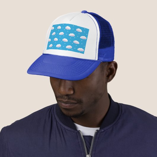 Clouds Trucker Hat Pet (In situ)