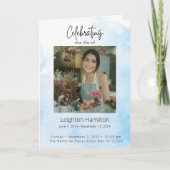 Clouds Uitvaart overlijdensvolgorde Programma (Voorkant)