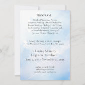 Clouds Uitvaart Viering van Life Programma (Achterkant)