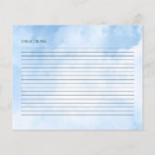 Clouds Vrijgezellenfeest Recept Kaart (Achterkant)