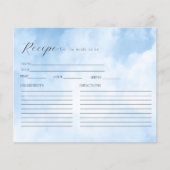 Clouds Vrijgezellenfeest Recept Kaart (Voorkant)