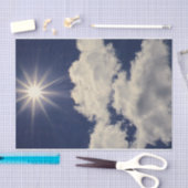 Clouds White Blue Sky Beauful Sun Tissuepapier (Craft)