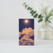 Clouds White Blue Sky Beauset Spiritueel Visitekaartje (Staand voorkant)