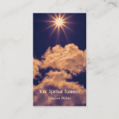 Clouds White Blue Sky Beauset Spiritueel Visitekaartje (Voorkant)