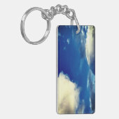 Clouds with Blue Sky Outdoor Photograph Sleutelhanger (Voorkant Links)
