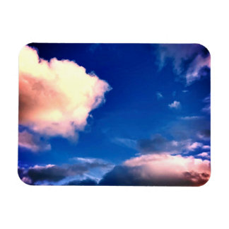 Clouds with Blue Sky Outdoor Photography Magneet