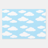 Clouds Wrapping Paper with Blue Background (Voorkant 3)