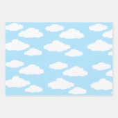 Clouds Wrapping Paper with Blue Background (Voorkant 2)
