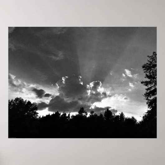 Cloudscape / Noir Poster (Voorkant)