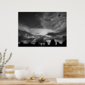 Cloudscape / Noir Poster (Keuken)