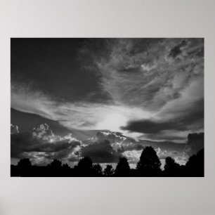 Cloudscape / Noir Poster