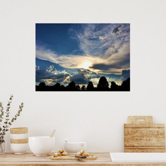 Cloudscape Poster (Keuken)