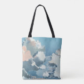 Cloudscape, prachtig schilderij van Paul Nash Tote Bag (Achterkant)