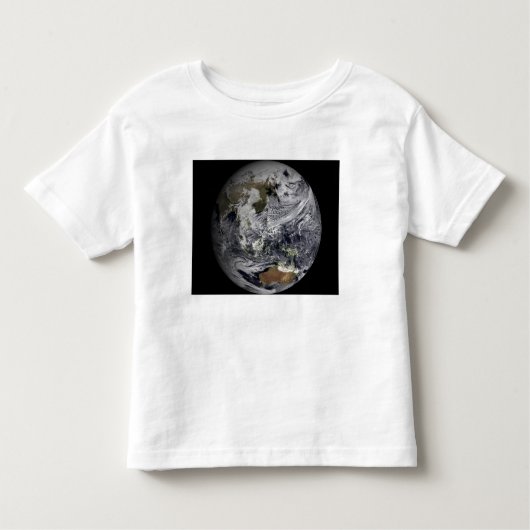 Cloudsimulatie van de volledige Aarde Kinder Shirts (Voorkant)