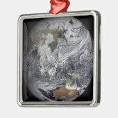 Cloudsimulatie van de volledige Aarde Metalen Ornament (Links)