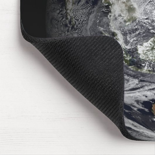 Cloudsimulatie van de volledige Aarde Muismat (Hoek)