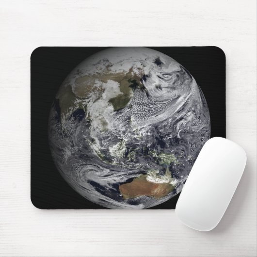 Cloudsimulatie van de volledige Aarde Muismat (Met muis)