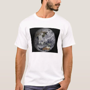 Cloudsimulatie van de volledige Aarde T-shirt