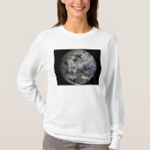 Cloudsimulatie van de volledige Aarde T-shirt (Voorkant)