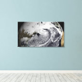 Cloudsimulatie van één dag 2 canvas afdruk (Insitu (Houten vloer))