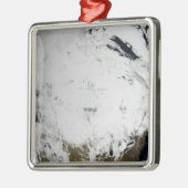 Cloudsimulatie van één dag 2 metalen ornament (Links)