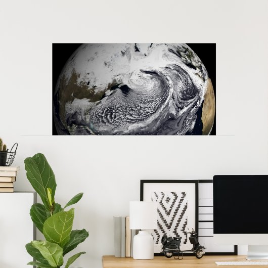 Cloudsimulatie van één dag 2 poster (Thuiskantoor)